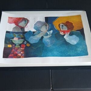 Sunol Alvar Lithograph "Ladies with Dove and Melon" Limited Edition